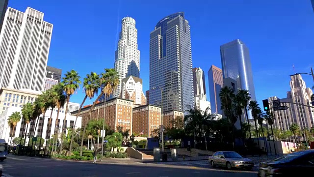 洛杉矶市中心，加利福尼亚州视频素材