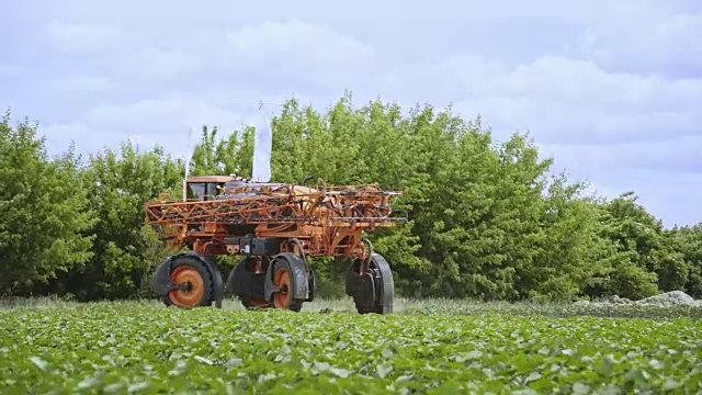 农业农业车辆。农业肥料。农业机械视频素材
