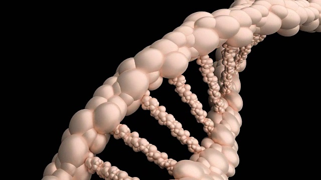 黑色上分离出DNA分子结构视频下载