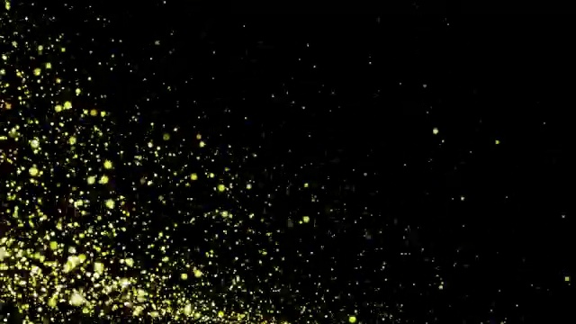 黄色粒子背景- 4K分辨率视频素材