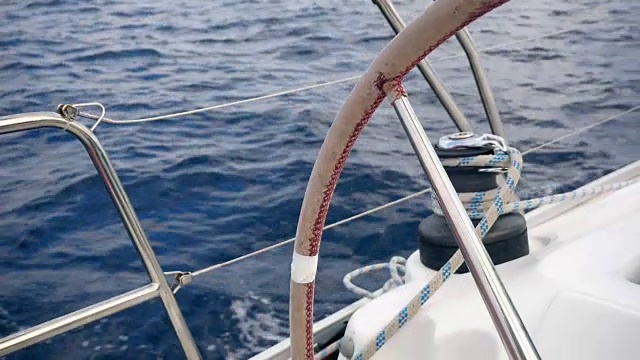 克罗地亚亚得里亚海的航海之旅视频素材