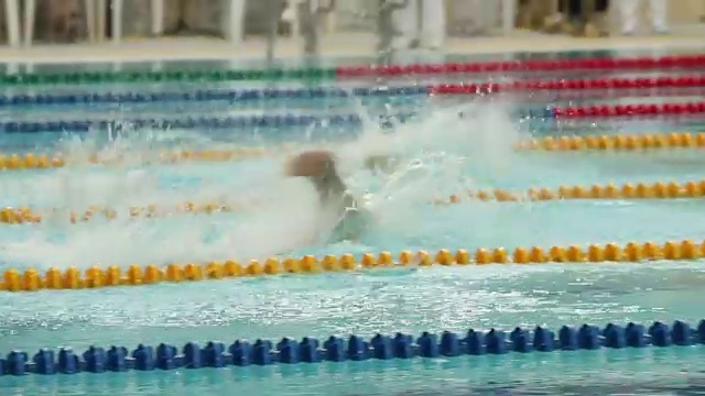 快速游泳运动模糊视频下载