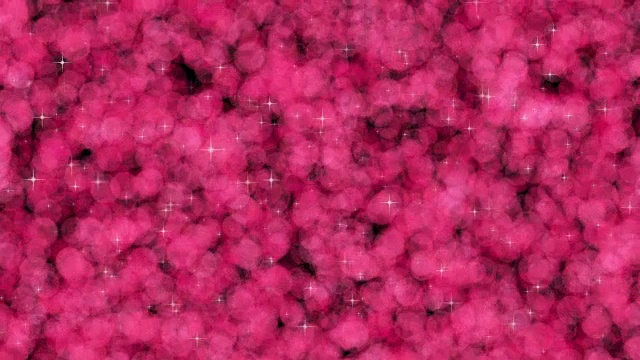 可循环闪烁的星星与粉红色的粒子背景4k视频素材