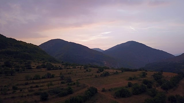 山景观日落视频素材