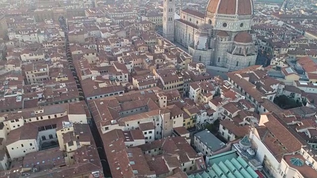 佛罗伦萨，ITA -大教堂和城市景观4K视频素材