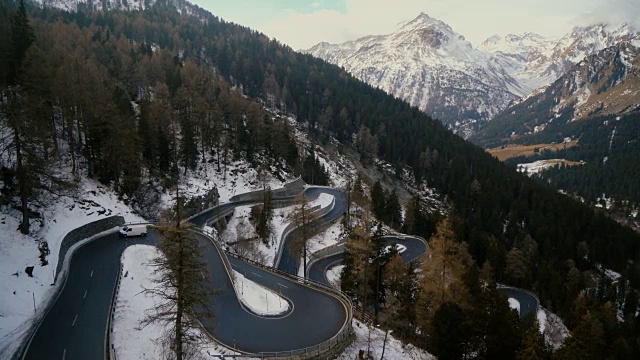 Maloja pass在瑞士视频素材