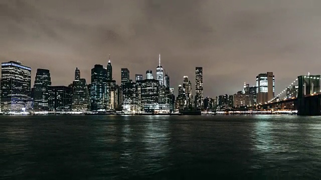 T/L曼哈顿夜景视频素材