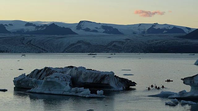 冰岛的Jokulsarlon冰湖视频下载