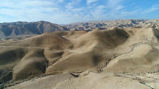 犹太沙漠的航拍照片视频素材