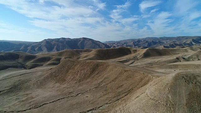 犹太沙漠的航拍照片视频素材