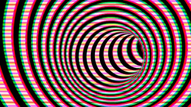 黑白螺旋催眠视频素材