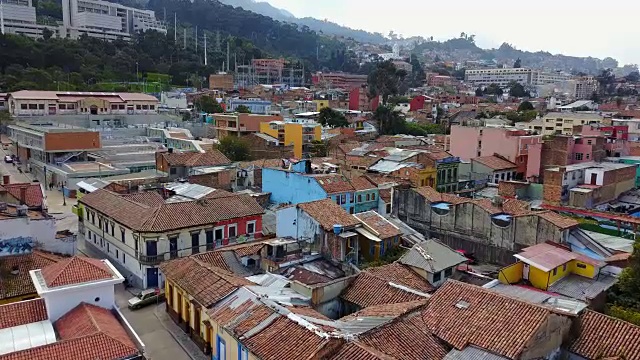 哥伦比亚Bogotá的鸟瞰图视频下载