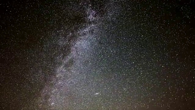 恒星时间流逝，银河系夜晚视频素材