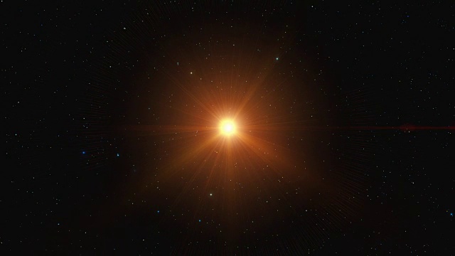 明亮的恒星在空间上的运动视频下载