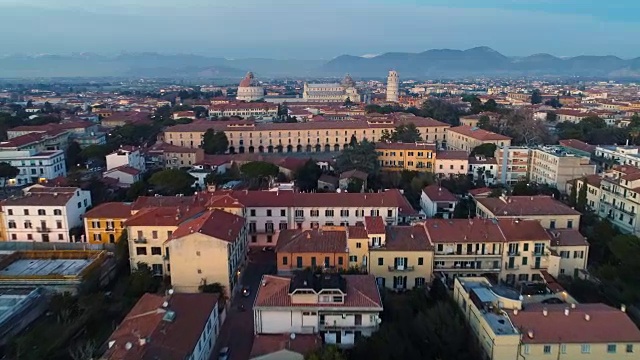 比萨，ITA |空中城市景观| 4K视频素材