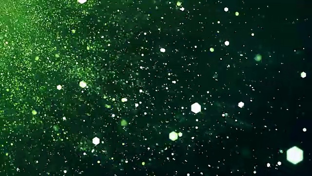 4k闪亮粒子背景(绿色，对角线)-循环视频素材