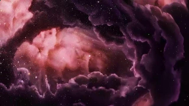 紫色星云和星星视频下载