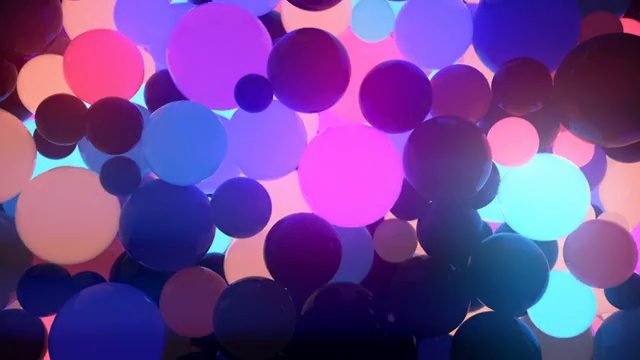 彩色气球的低角度视图视频下载