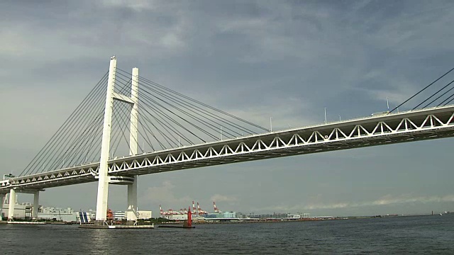 观点;横滨湾大桥，日本视频下载