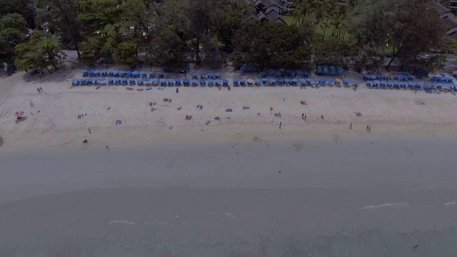 海滩鸟瞰图视频素材