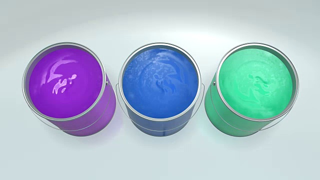 颜色的油漆罐视频下载