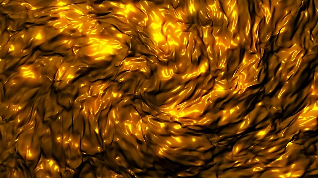 抽象的金色织物波动视频下载