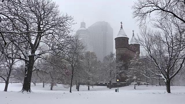 康涅狄格州哈特福德的冬天视频素材