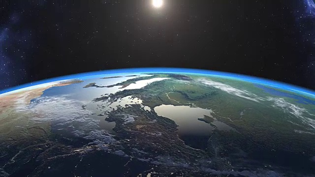 地球上美丽的日落画面视频素材