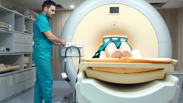 MRI扫描过程。视频素材