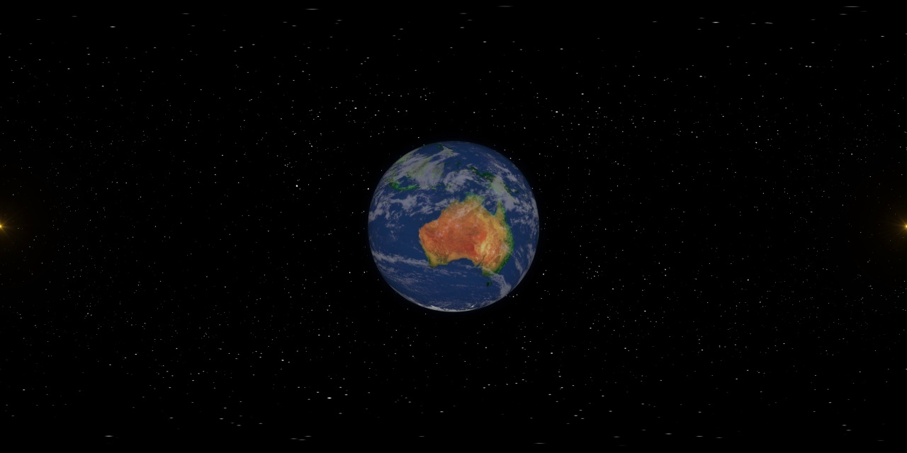 澳大利亚-虚拟现实360度从太空缩放视频素材