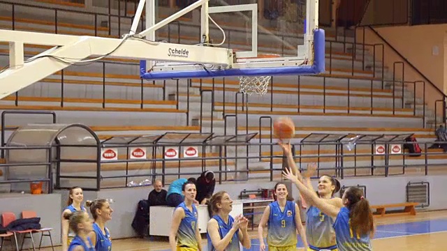 女子篮球比赛视频素材