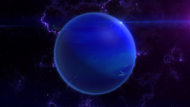 海王星现身太空视频素材