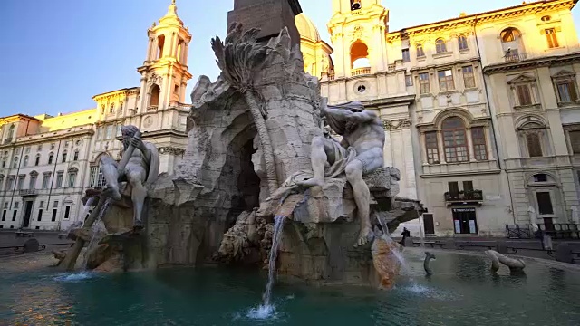 意大利罗马的纳沃纳广场视频素材