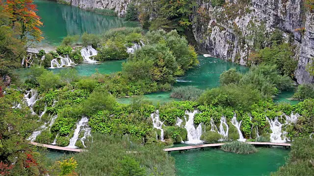 克罗地亚的Plitvice湖国家公园视频素材