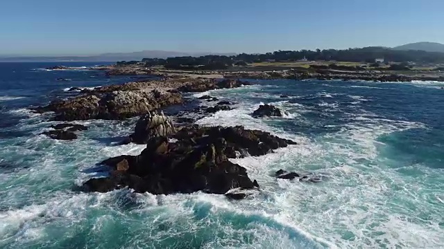 加利福尼亚太平洋格罗夫的海浪视频素材