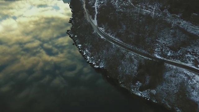 无人机拍摄:挪威峡湾视频下载