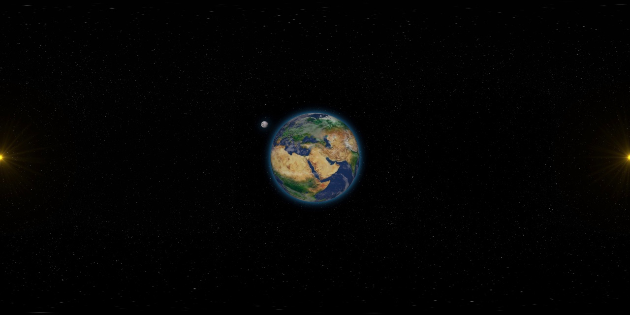 地球和空间-虚拟现实360度视图视频素材