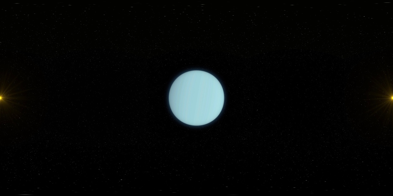 天王星和空间-虚拟现实360度视图视频素材