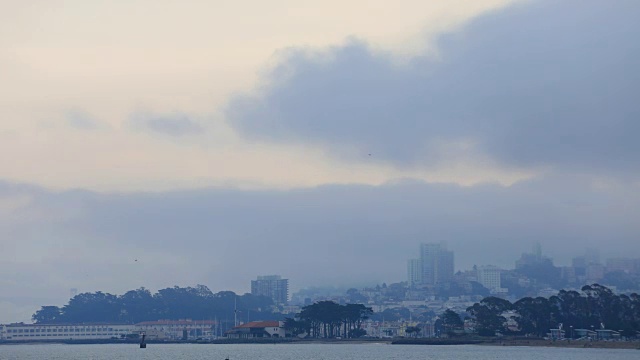 旧金山大雾天的一段时间视频素材