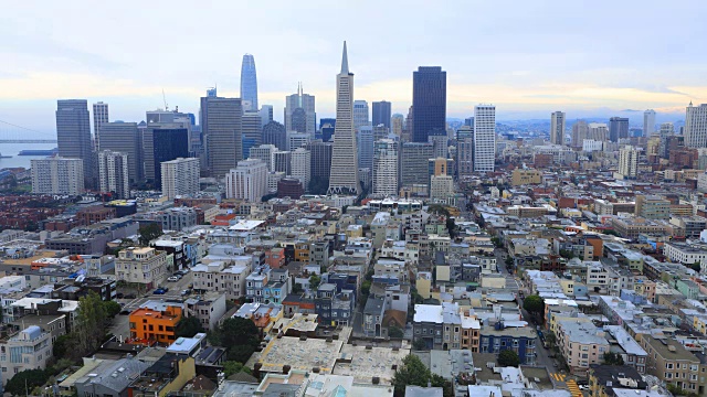 旧金山市中心的时间流逝视频素材