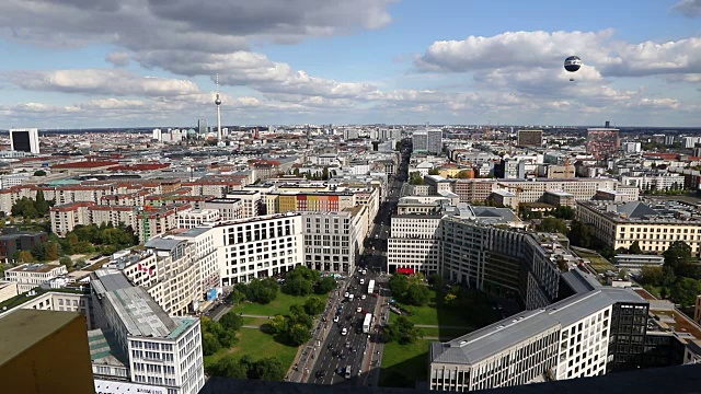 德国柏林市中心鸟瞰图视频素材