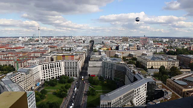 德国柏林市中心鸟瞰图视频素材