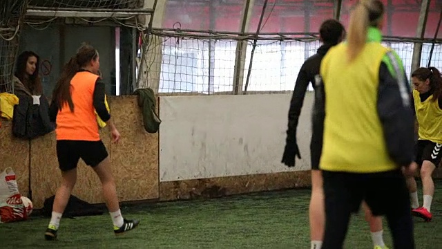 女子足球比赛视频素材