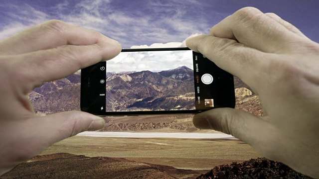 用手机拍摄死亡谷的视频视频下载