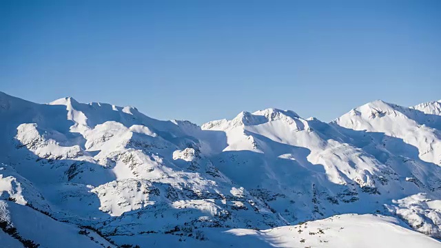 冬天,滑雪缆车,晴朗,山视频素材