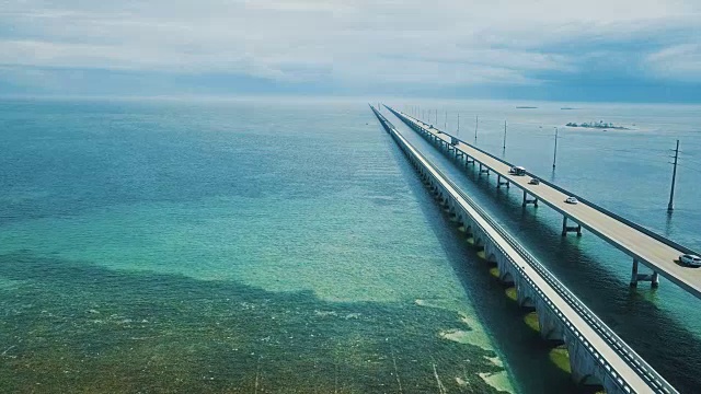 佛罗里达群岛的七英里大桥视频下载