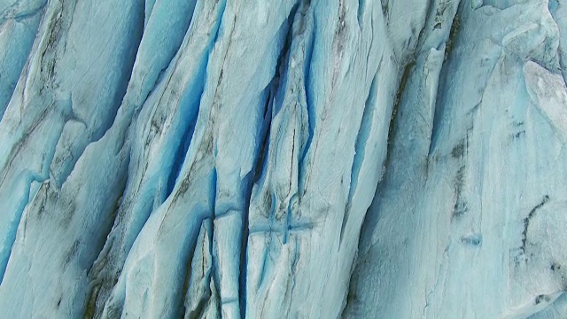 冰川裂缝的全框架视图视频下载
