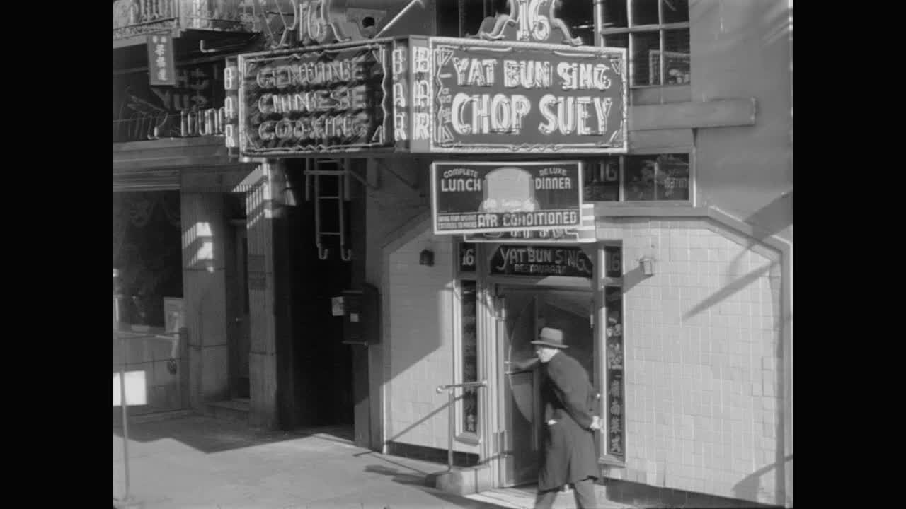 1948年，纽约唐人街炒杂碎餐厅视频下载