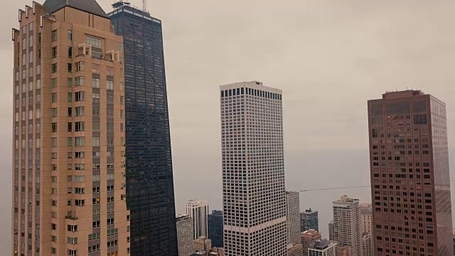 芝加哥-市区鸟瞰图视频素材