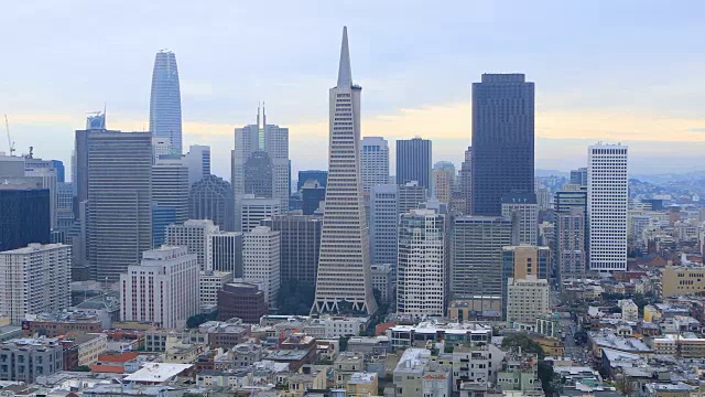 加州旧金山市中心的景色视频素材
